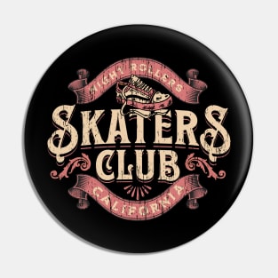 Skaters club distressed california emblem Pin