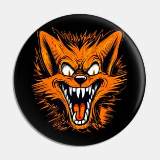 Angry Fox Pin