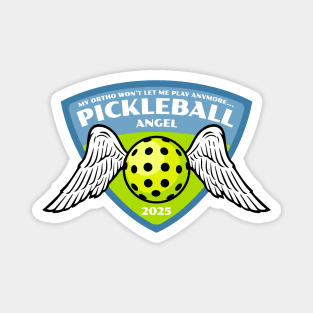 Pickleball Angel aka Permanently Benched Magnet