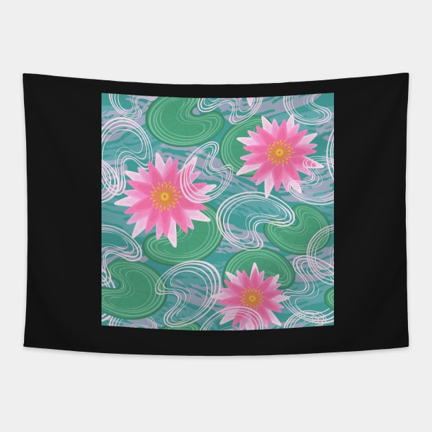 Water lilies Tapestry by olgart