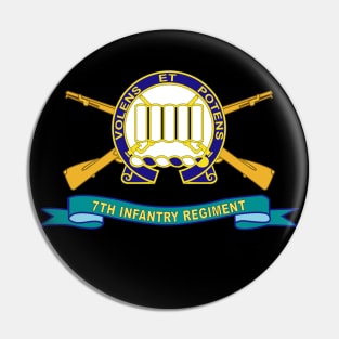 7th Infantry Regiment w Br - Ribbon X 300 Pin