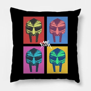 Pop art mask mf doom Pillow