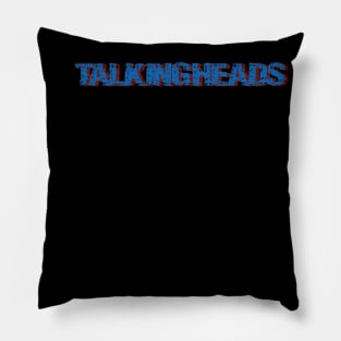 Retro Logo Talking Heads Pillow