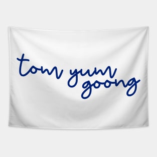 tom yum goong - Thai blue - Flag color Tapestry