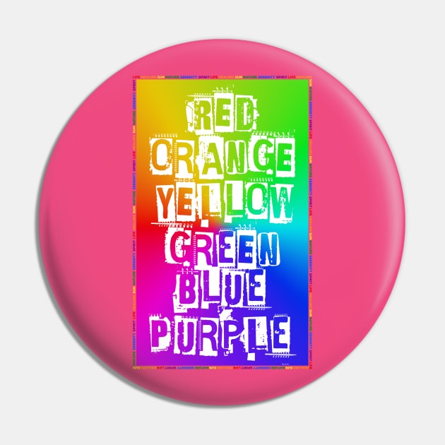 Pride Flag Colors & Meaning - Proudly Celebrate LGBT Diversity Rainbow Pride & Acceptance Apparel Pin by bystander