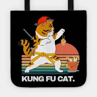 Kung fu cat funny Tote