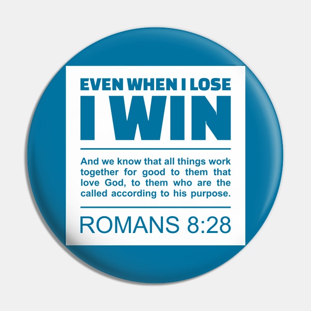 Romans 8:28 - Love of God - Bible Scripture Pin by Vector-Artist