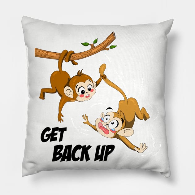 Get Back Up Pillow by RAWRTY ANIMALS