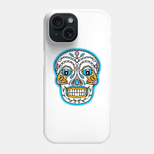 SUGAR Skull White Phone Case by SartorisArt1