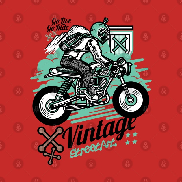 Vintage Dirt Bike by Kingdom Arts and Designs