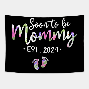 Soon To Be Mommy Mom Est 2024 Expect Baby Tapestry