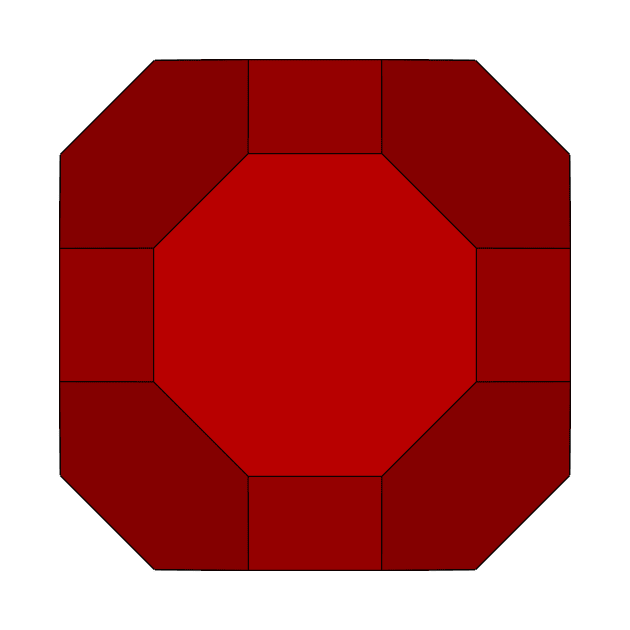 gmtrx red lawal truncated cuboctahedron by Seni Lawal