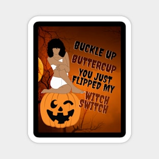 Buckle Up Halloween Tshirt Magnet