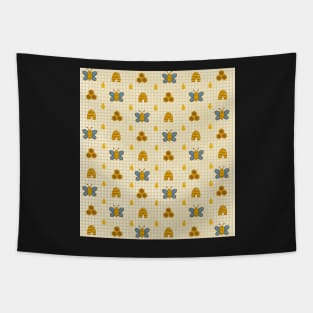 Bee themed pattern Tapestry