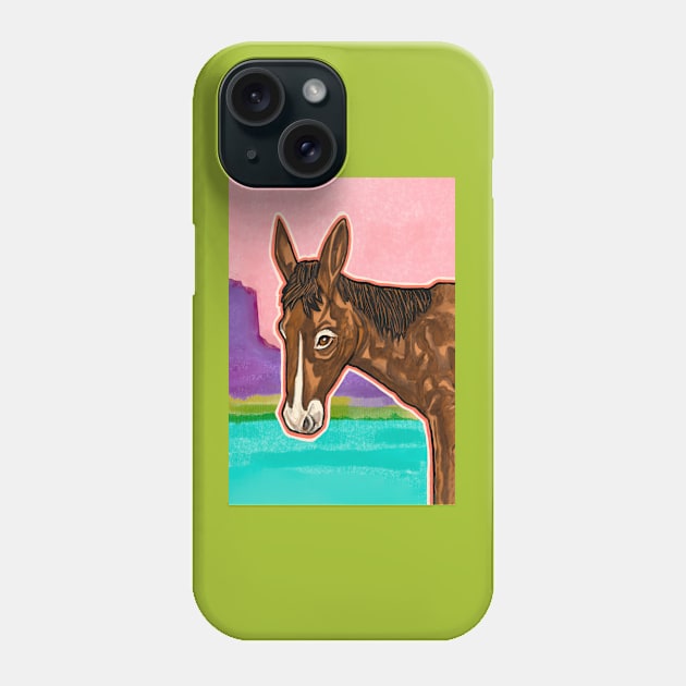 CANDID CRITTERS Mule Phone Case by rorabeenie