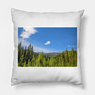 Summer Green Landscape Pillow