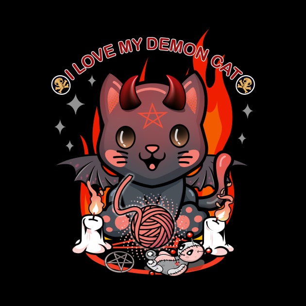 I love My Demon Cat by PalmGallery