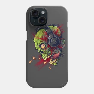 Zombie with Headphones Phone Case