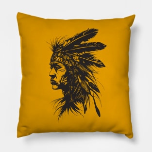 Indigenous American Woman Pillow