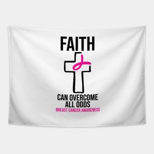 Breast Cancer Awareness - Faith Can Overcome All Odds Tapestry