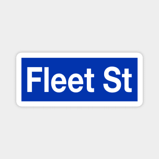 Fleet Street - Sweeney Todd Blue Magnet