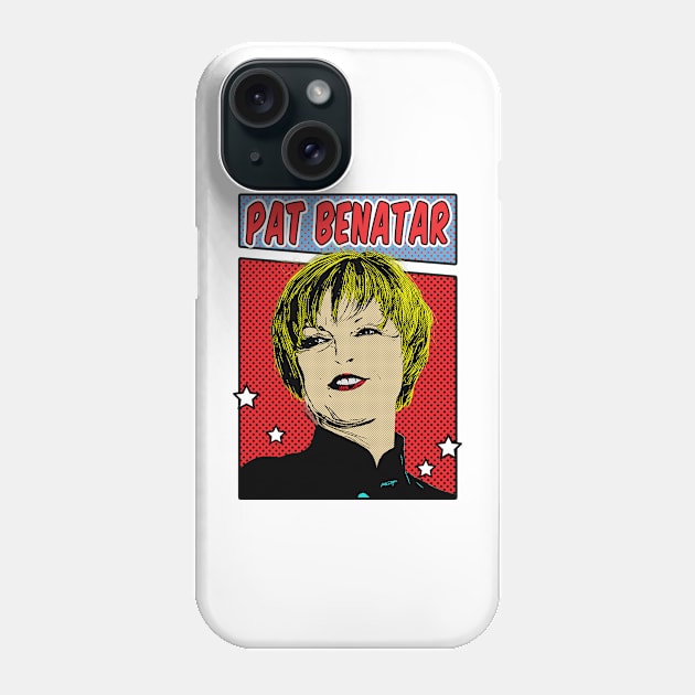 Pat Benatar Pop Art Comic Style Phone Case by Flasher