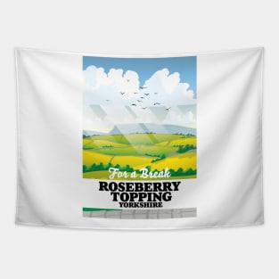 Roseberry Topping Yorkshire travel poster Tapestry