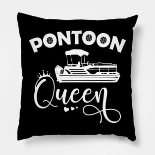 Pontoon Queen Shirt Funny Pontoon Boat Lover Girls Pillow