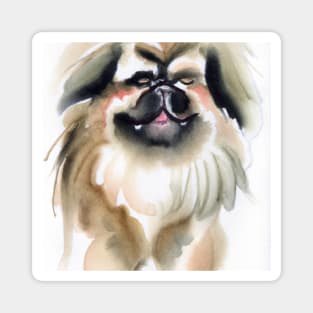 Pekingese Watercolor - Dog Lover Gifts Magnet