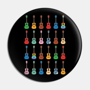 Ukulele Icons Huge Collection of Ukuleles Pin