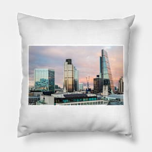 City of London Evening Skyline Pillow