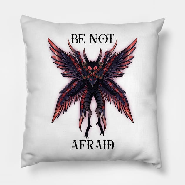 Mystical Mothman: A Divine Design Inspired by Biblical Angels Pillow by Holymayo Tee