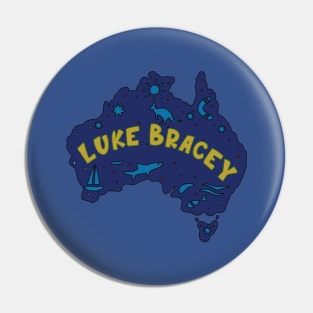 AUSSIE MAP LUKE BRACEY Pin