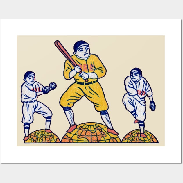 Retro Style Baseball Giclée Art Print - Baseball Slugger Poster - Home Decor