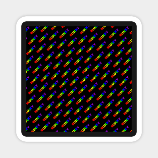 Lucky | #LUCKY | Hashtag Pattern Magnet