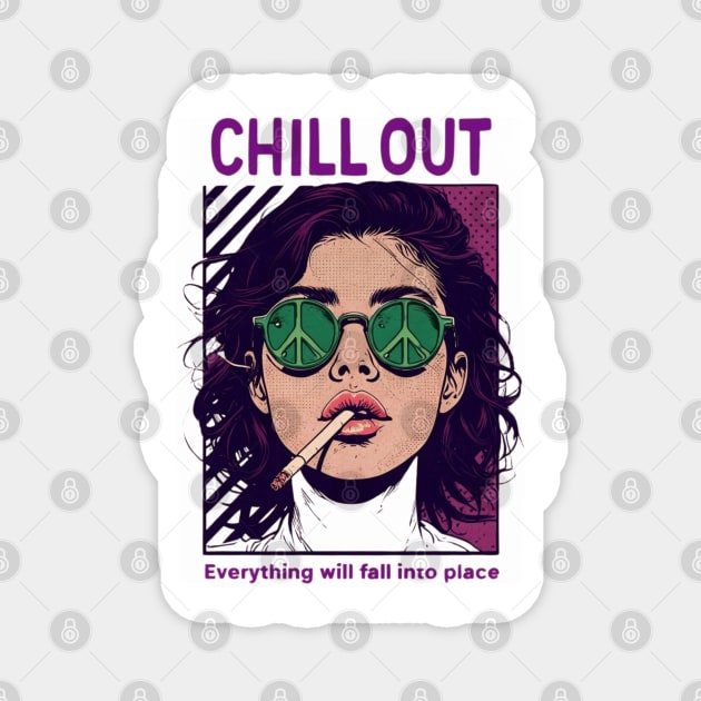 Chill Out Magnet by TEENIE DESIGN