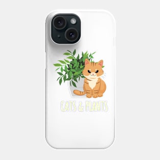 Easily Distracted by Cats and Plants Phone Case