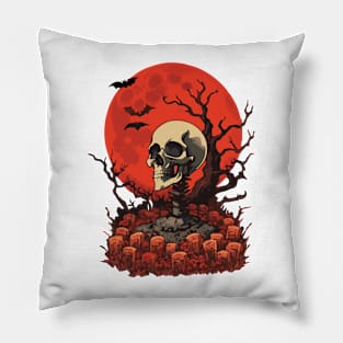 Tombstone skull Pillow