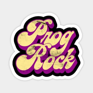 Prog Rock - Vintage Look Progressive Rock Lover Gift Magnet