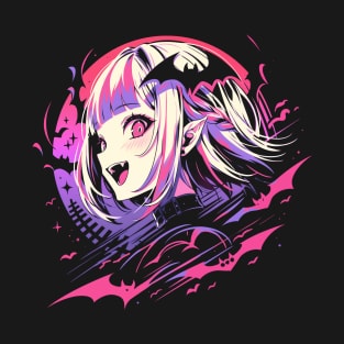 Blood Moon Anime Girl T-Shirt