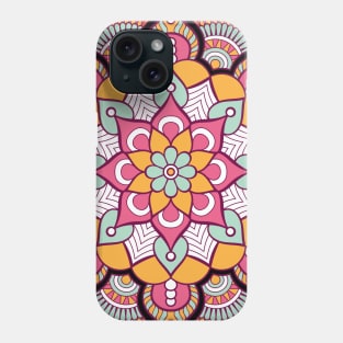 mandala-design, mandala-art, geometric, abstract, mandala and spirituality, colorful, rainbow, mandala pattern, mandala flower patterns, Flower Mandala ,Spirituality Phone Case