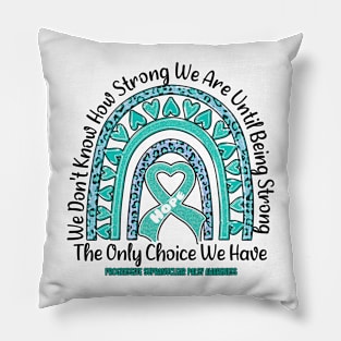 Progressive Supranuclear Palsy Awareness - rainbow leopard ribbon strong Pillow