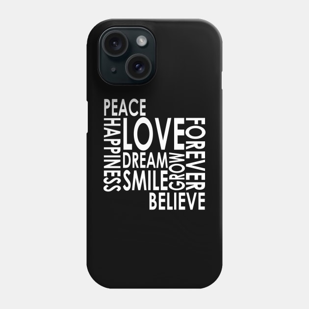 Peace Love Happiness Phone Case by This is ECP