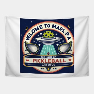 Mars Pennsylvania Pickleball Aliens T Shirt Tapestry