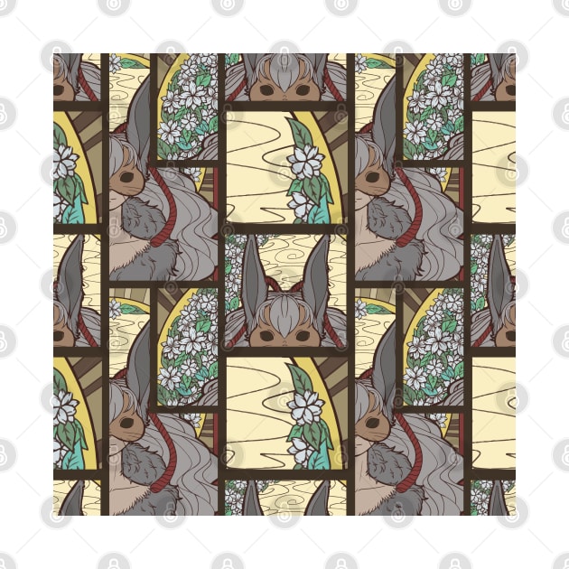 Moon Bunny Seamless Surface Pattern by zarya_kiqo