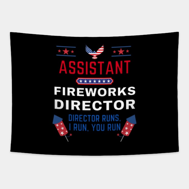 Assistant Fireworks Director I Run You Run Tapestry by Happy Hour Vibe
