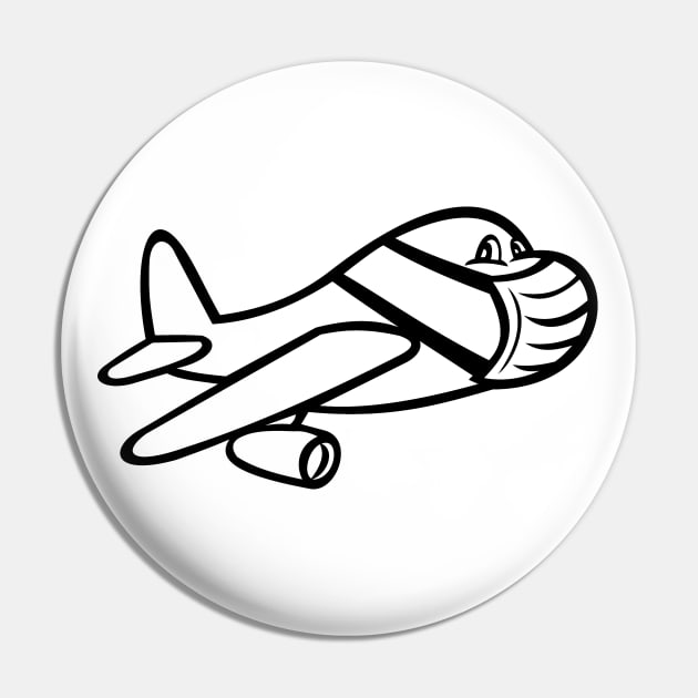 Ilustration Airplane Pin by Shop Ovov