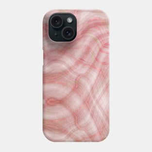 Pink and White Marbled Paint Design Phone Case