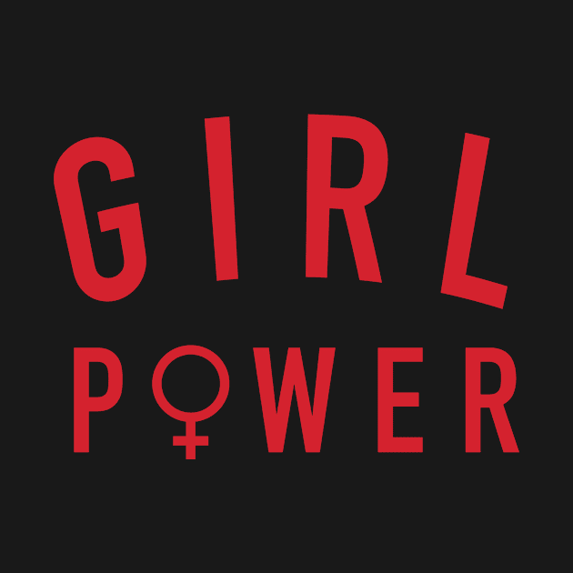 Girl Power Red - Feminist Inspired Apparel by societygear