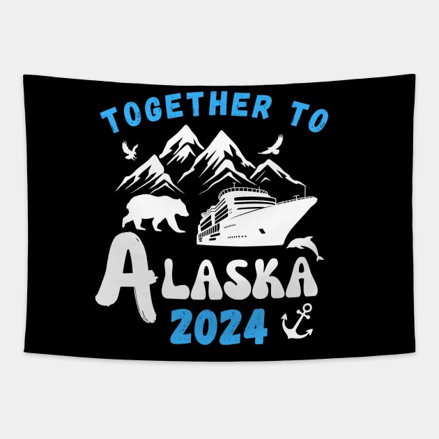 Summer Alaska Cruise 2024 Tapestry by TreSiameseTee